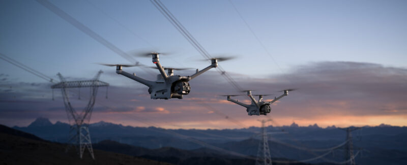 Dual Drone at Powerline